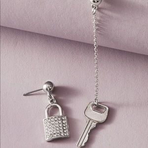 Locket & Key Earrings
